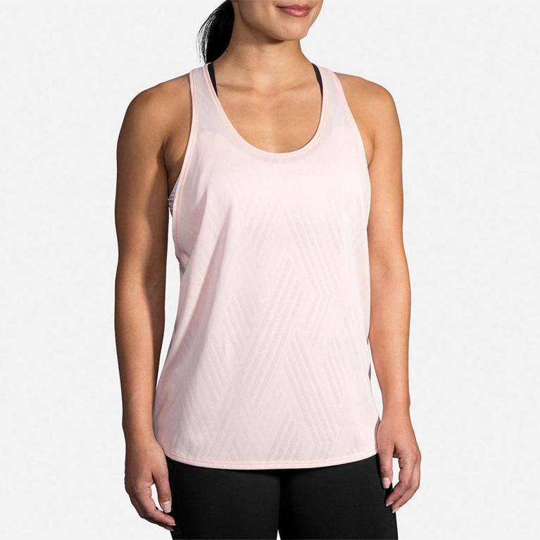 Brooks Array Running Tank Top - Women's - Pink (45081-UCEL)